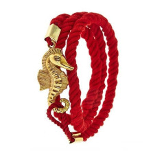 Fashion cotton friendship bracelet with cord in China symbol Dragon bracelet